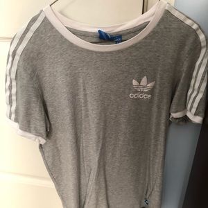 Grey adidas shirt